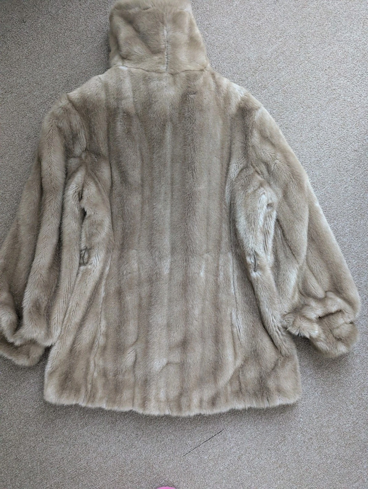 Grandella II Sportowne Jacket Coat Womens 12 Faux Fur Lined Button Vintage