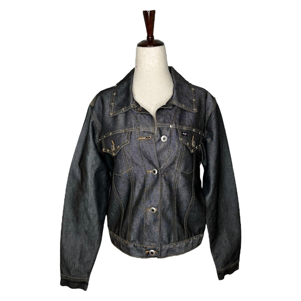 Vintage Y2K Cruel Girl Studded Denim Jacket Size Medium