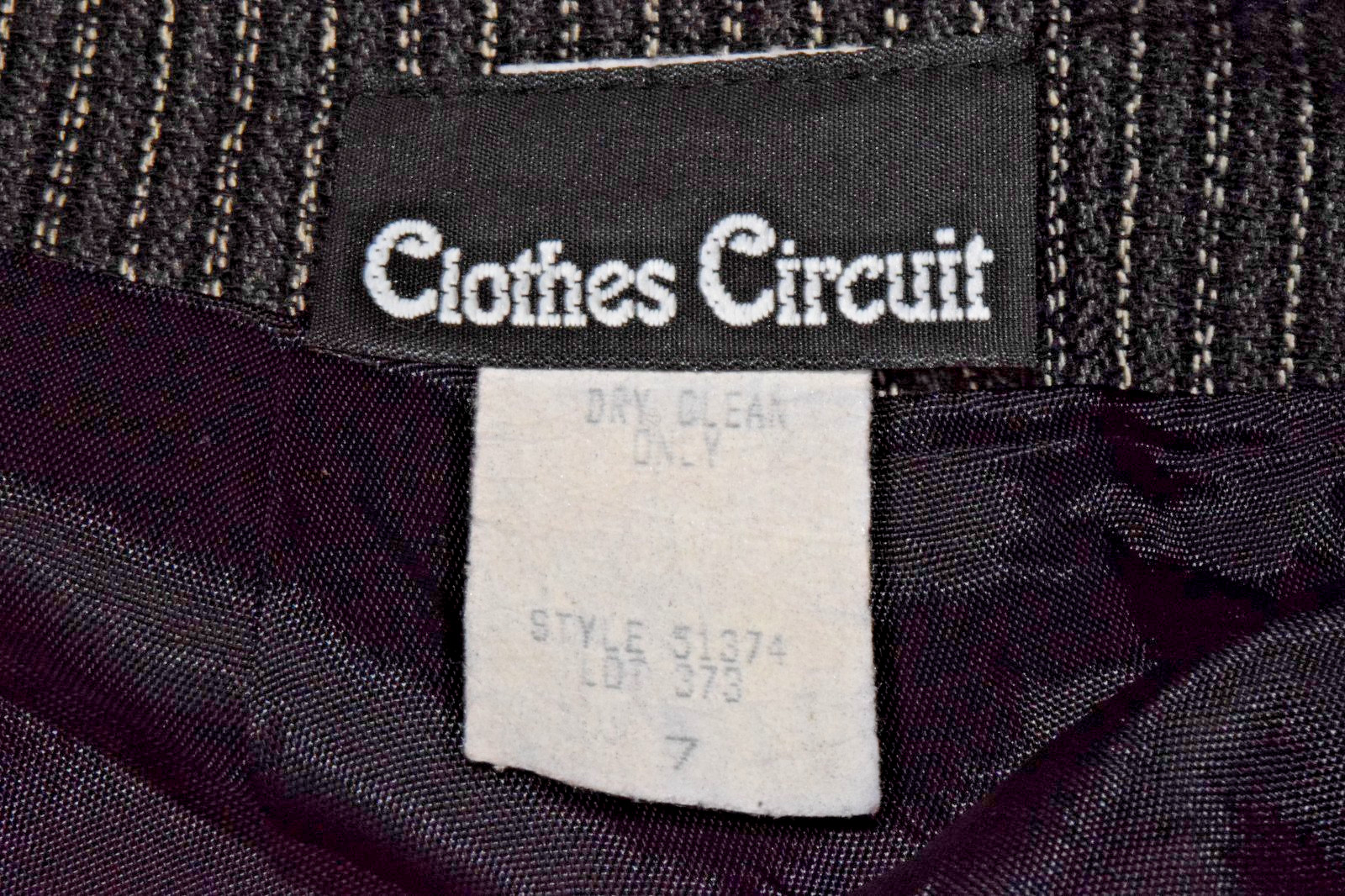 Vintage Mini Skort Shorts Clothes Circuit Size 7 90s Pin Stripe Lined Made USA
