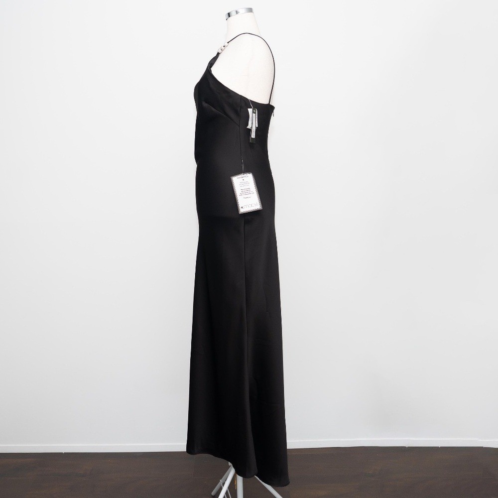 Betsy & Adam – Pavé-Bead Satin Halter Gown