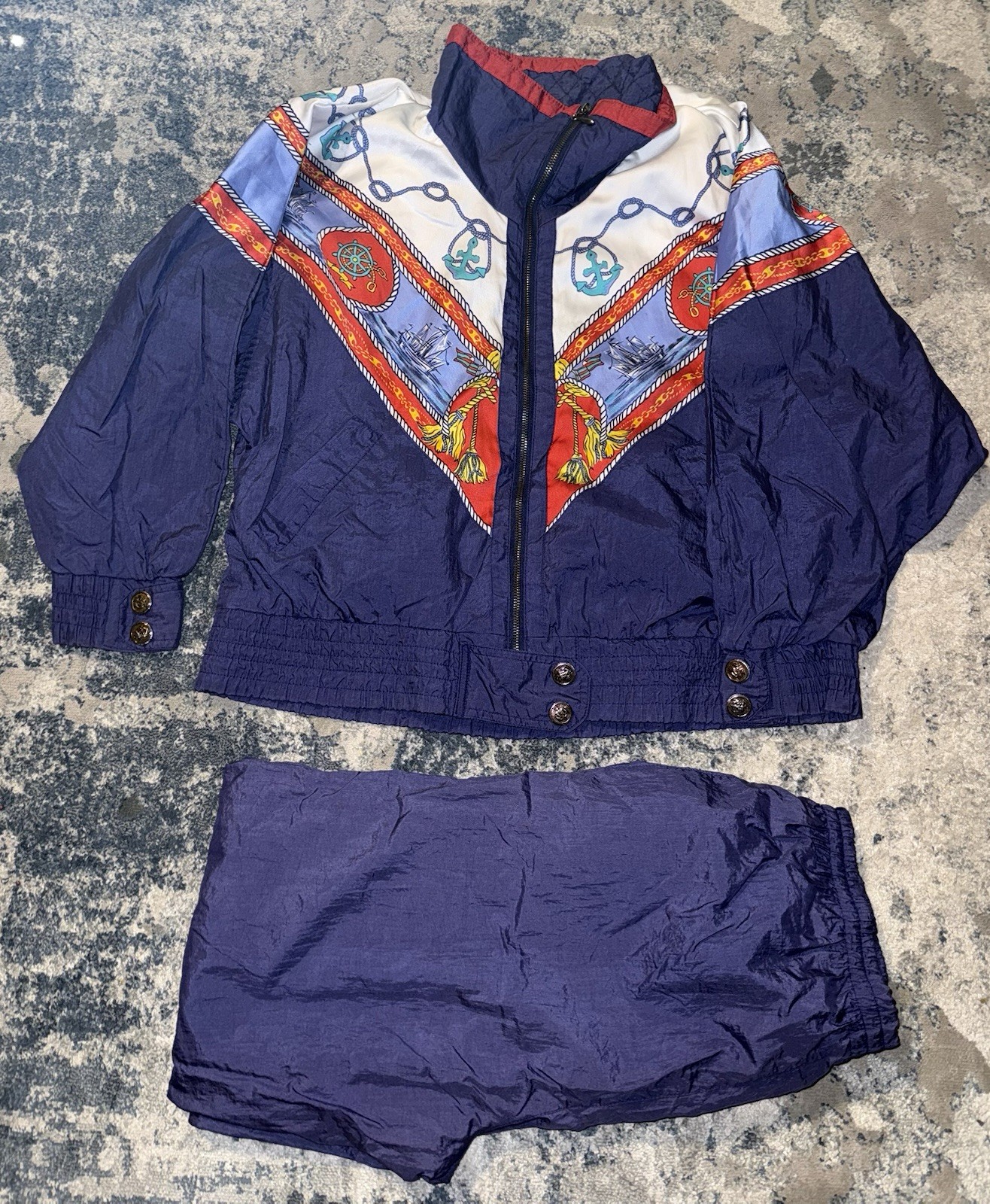 Westbound Sport Vintage 80’s-90’s Windbreaker Small Navy Style