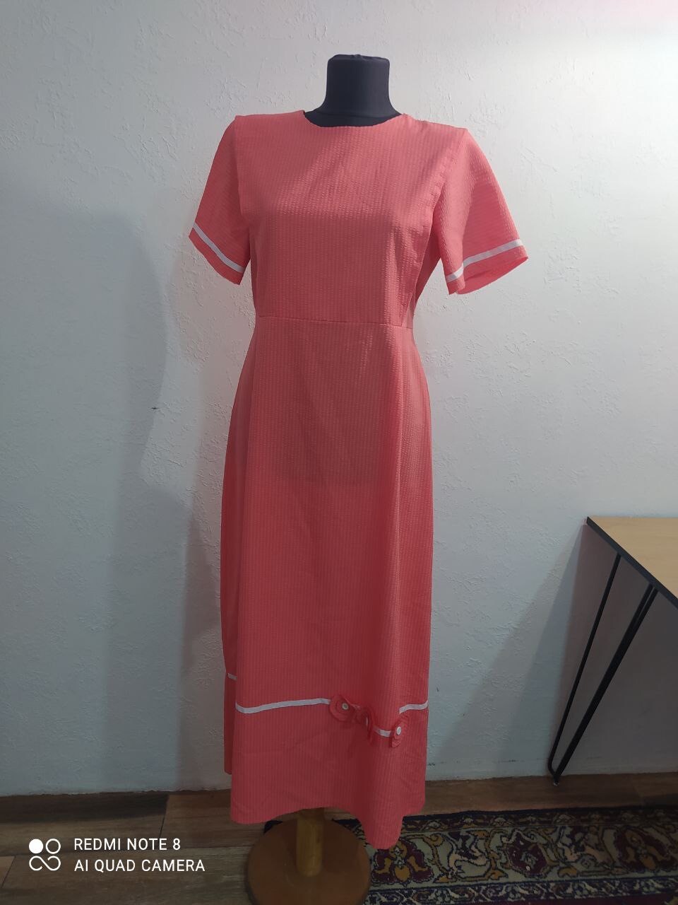 Vintage Women’s Dress Retro Maxi Long Handmade Unbranded, UK 14, US 12