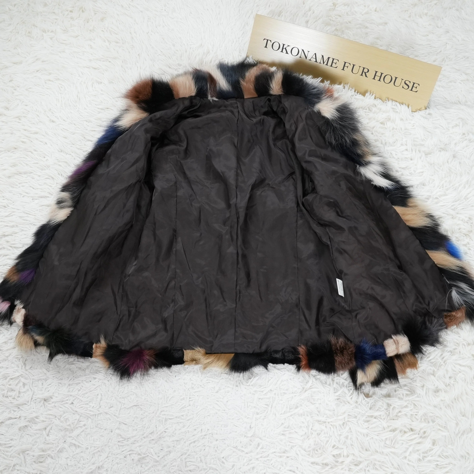 Multicolor Fox Jacket – Genuine Vintage Fur From Japan