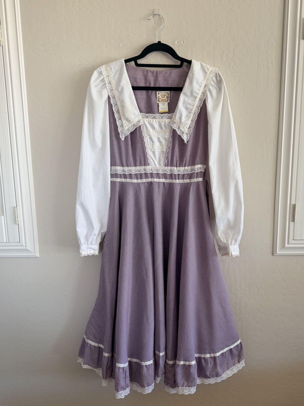Vintage Gunne Sax by Jessica San Francisco Prairie Dress Gingham Check – Size 11