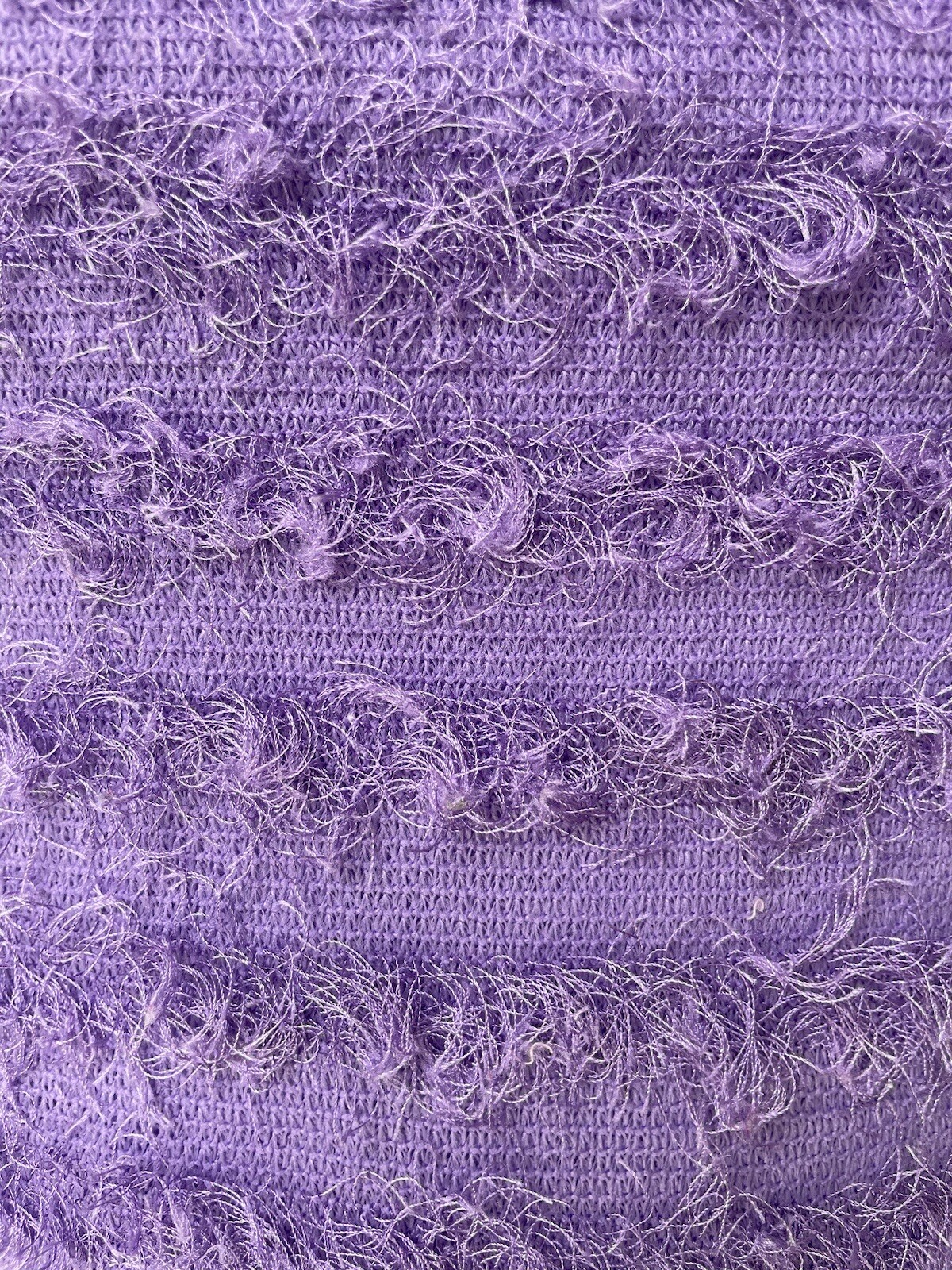 Vintage S Purple Top Amy Byer Rave Club Y2K 90s Fuzzy Lavender EUC