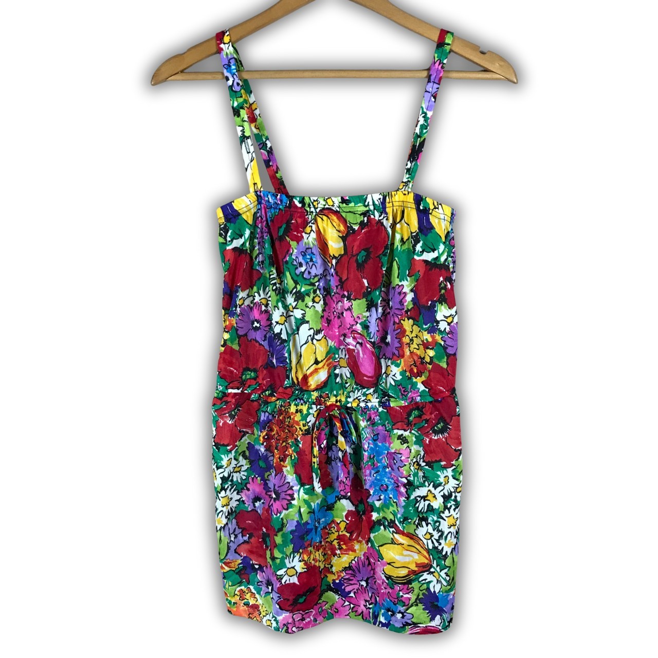 VINTAGE Roxanne Floral Swim Dress Top Size 12 (34 Bra Cup)