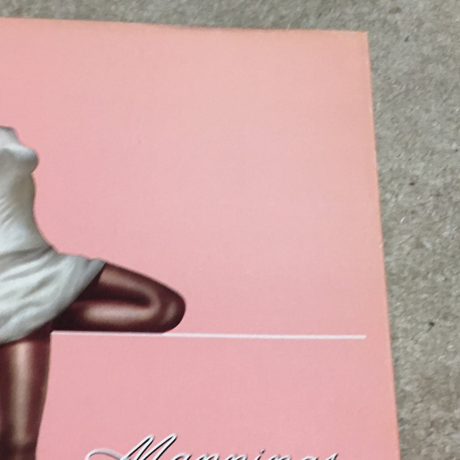 Vintage c1950s Mannings brand Sheer Nylon Hosiery Cardboard Empty Stocking Box