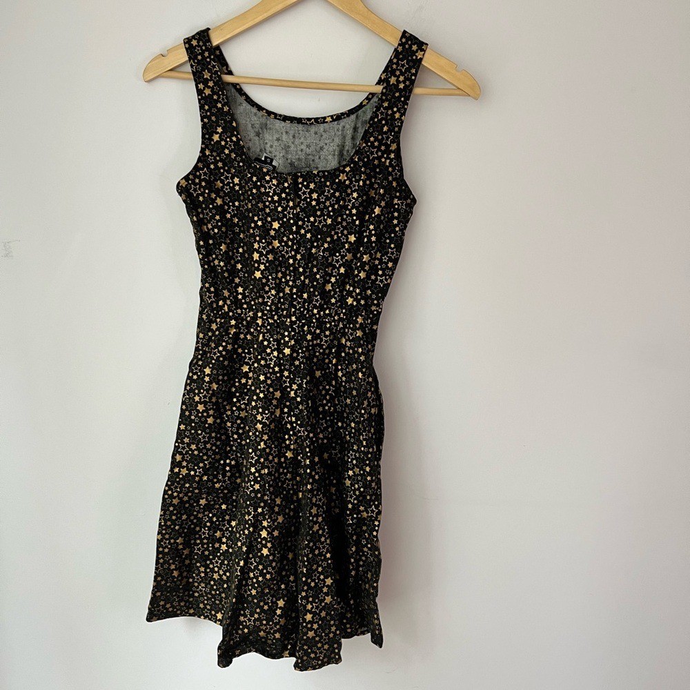 Gold Star Skater Dress – Retrolicious Modcloth Cotton Pockets