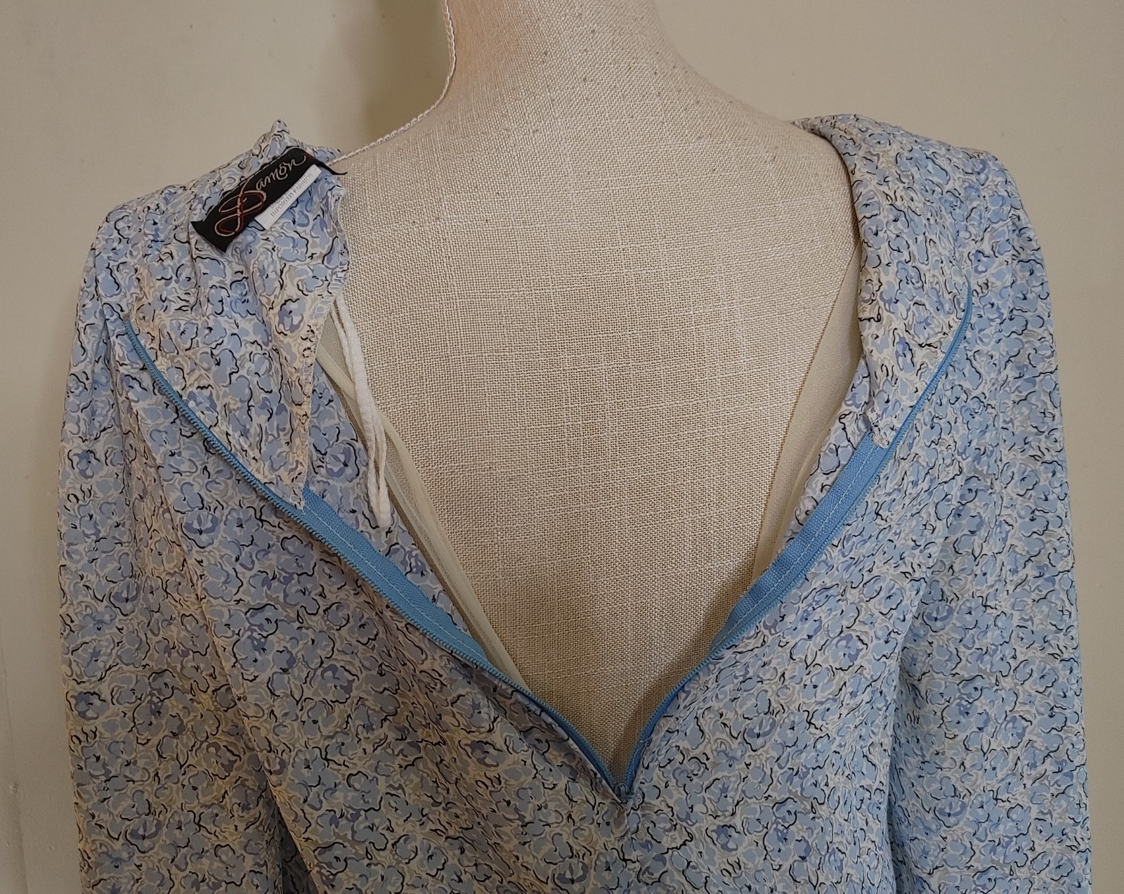 Vintage 80s Dress Secretary Church Grunge Grannycore sz 10 Damon II Union USA