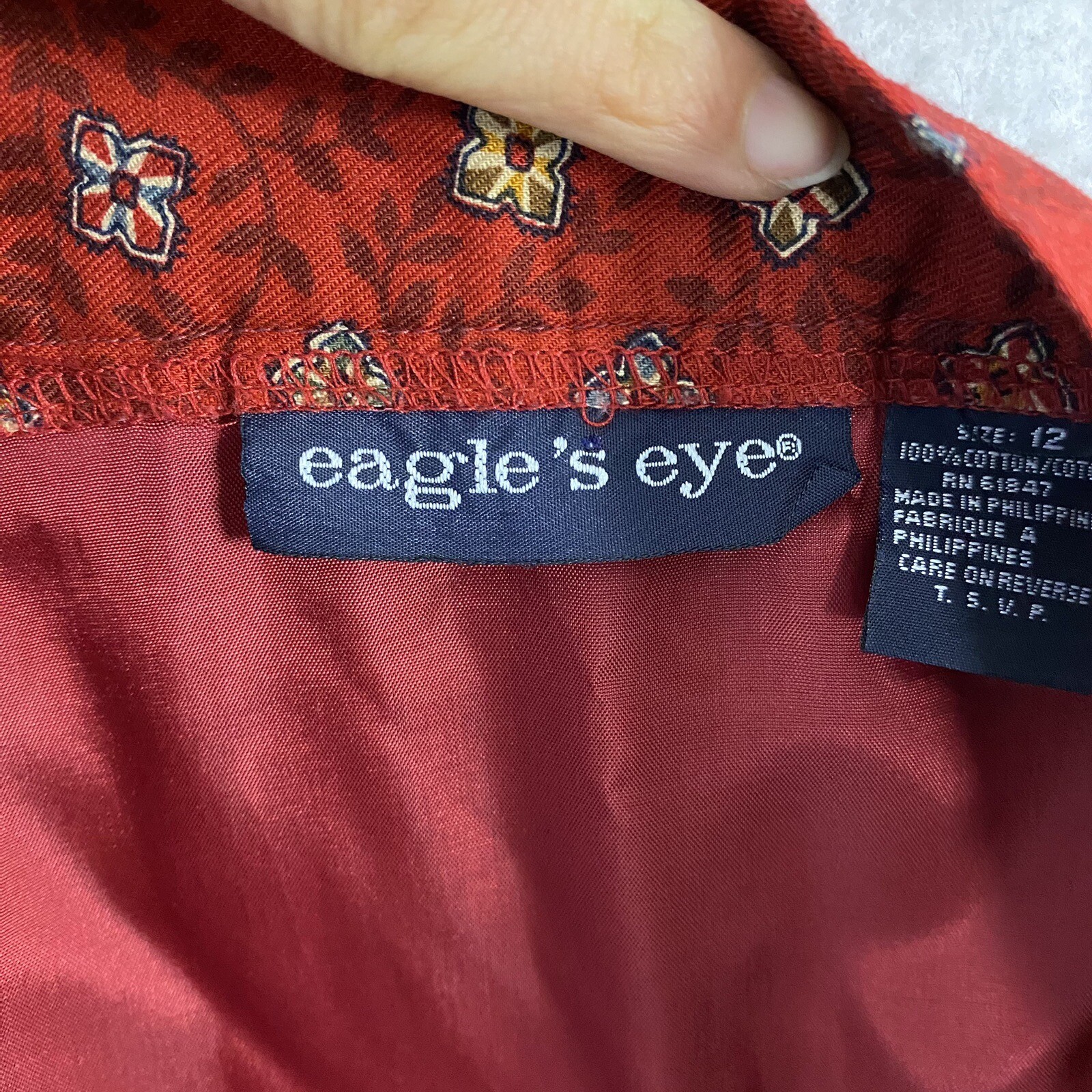 VTG Cottagecore Floral Wrap Skirt Maxi Straight Size 12 Eagles Eye 90s 28