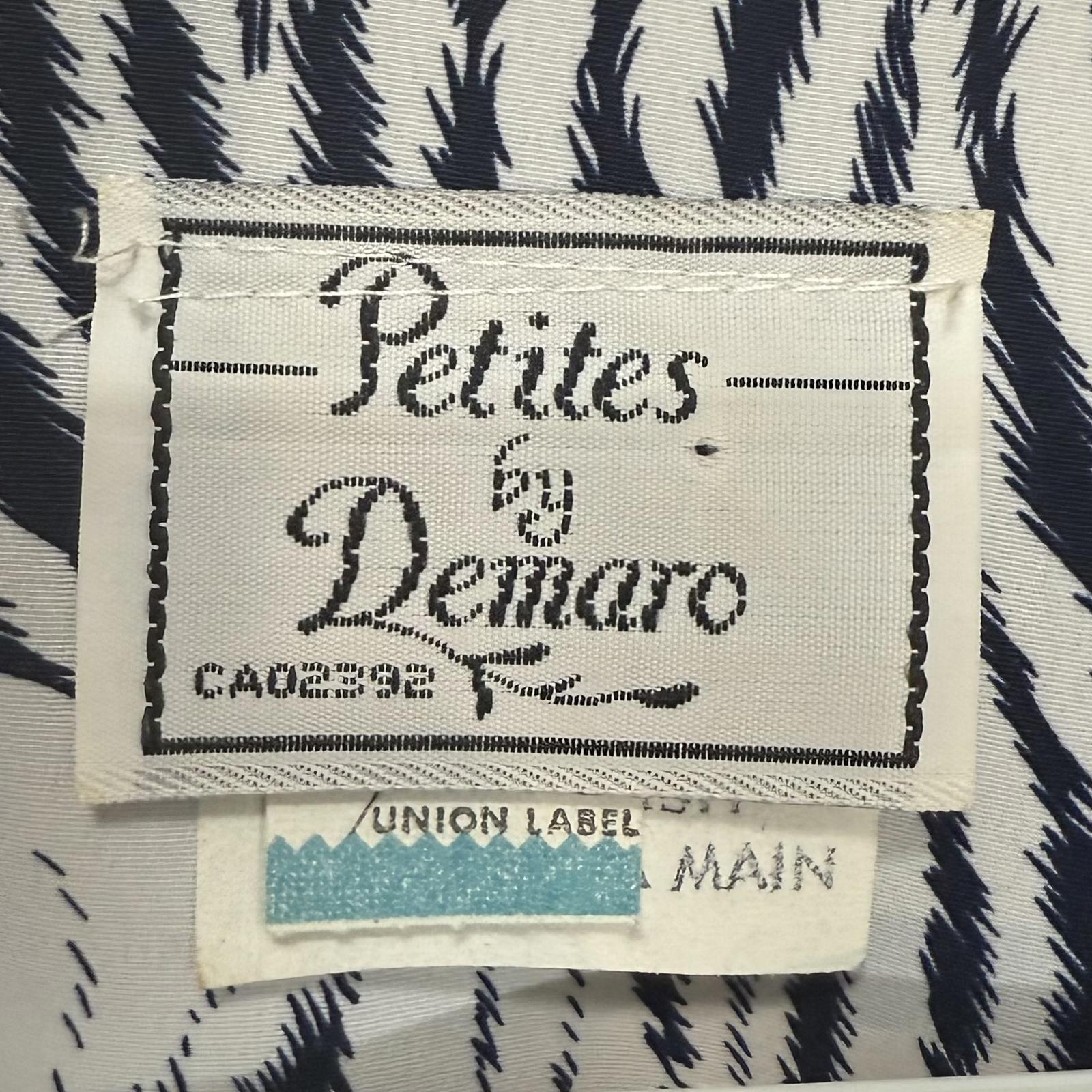 Vintage Union Label Petites by Demaro Peplum Dress size XS/S