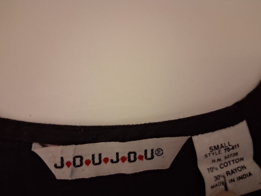 Vintage 90s Joujou Beaded Sheer Sleeve Crop Top Festival Fairycore Y2K Small