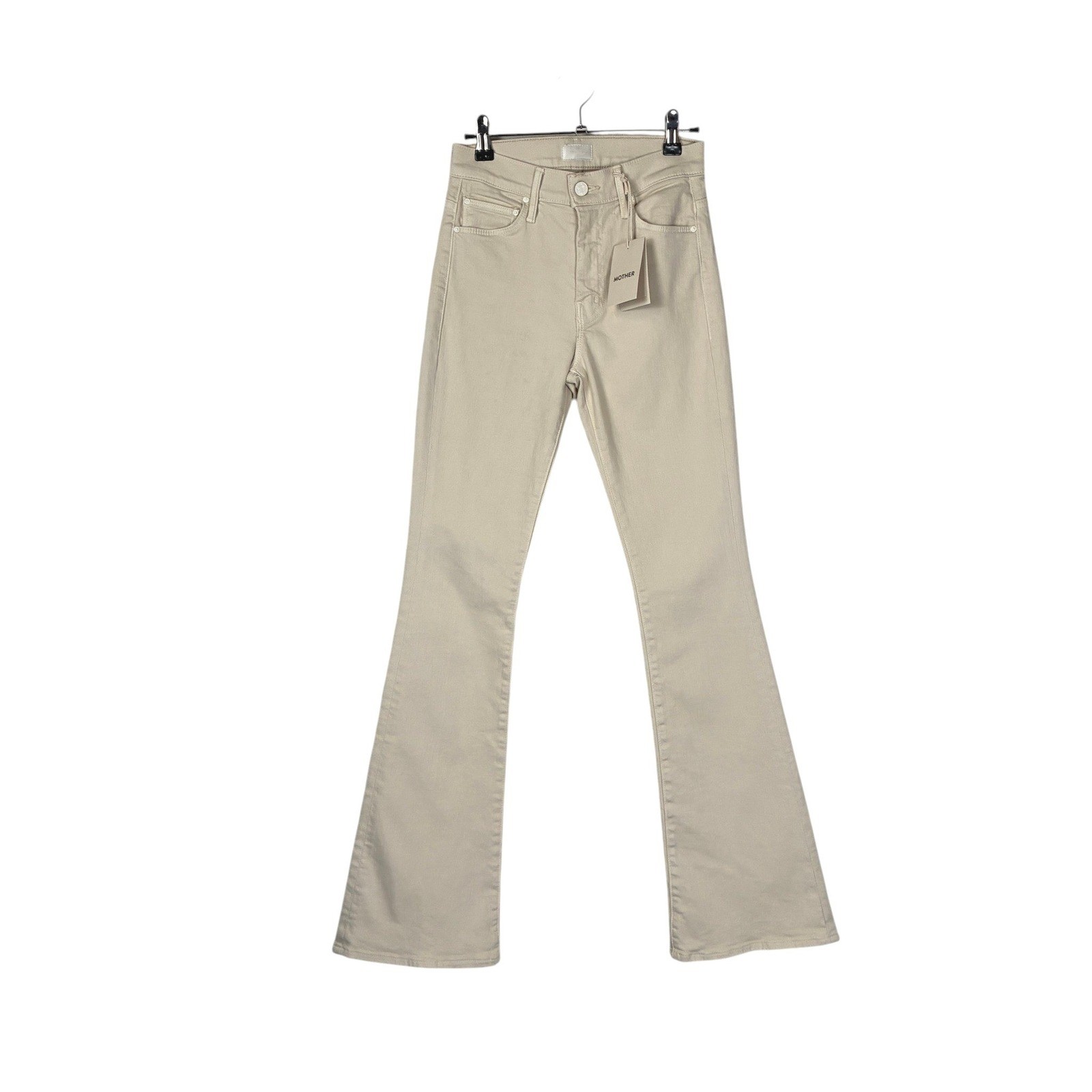 NEW Mother the Weekender Sneak in Playdate Size 25 Beige Flare 70s Western
