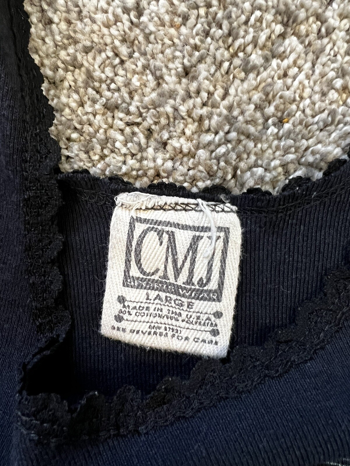 Vtg 90s 3D Emblem Sturgis Harley Biker Black Tank Top T-Shirt Women L Wolf Lace
