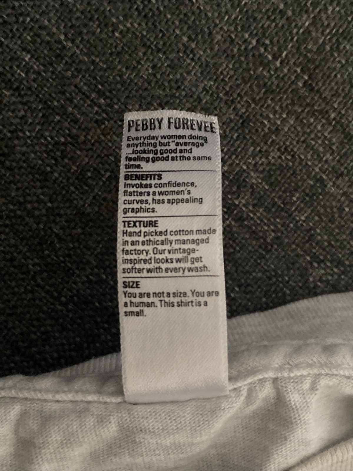 VINTAGE MOTHER GRAPHIC BABY TEE PEBBY FOREVEE SHIRT SIZE SMALL