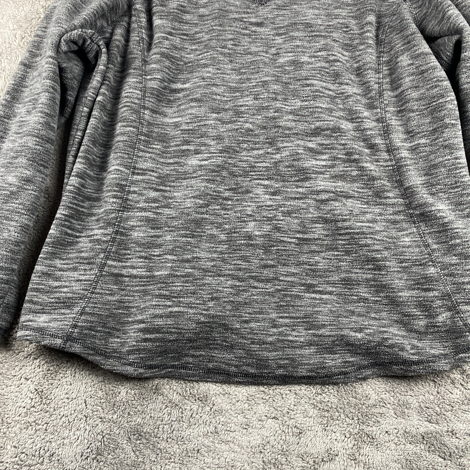 St. Johns Bay Long Sleeve Shirt Womens Size Petite XX Large Gray