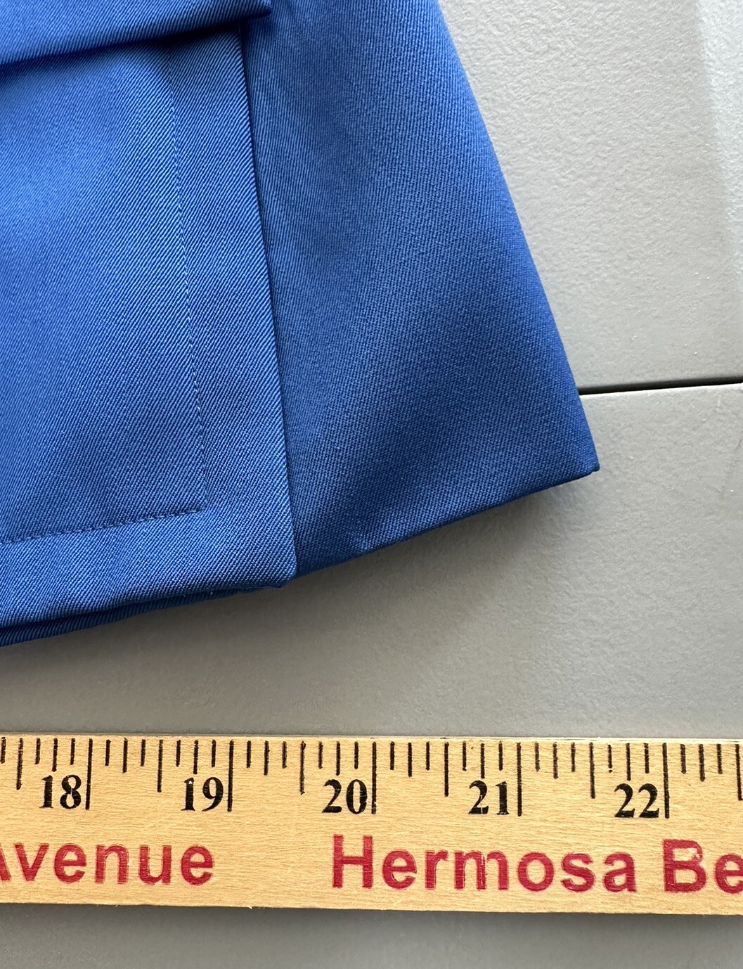 Vintage Givenchy 90’s Cropped Jacket Wool Exterior Silk Interior Electric Blue