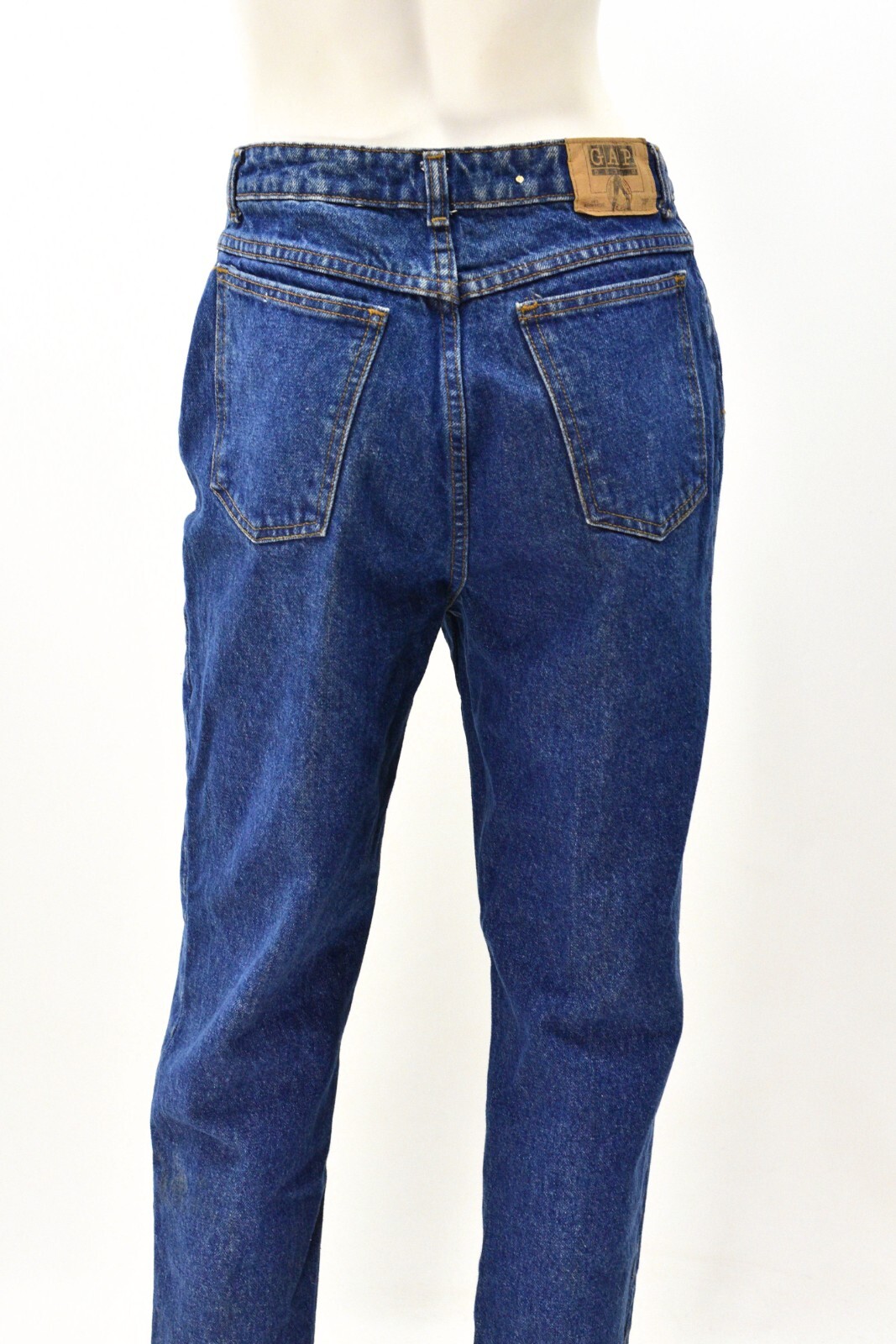 90s Vintage Gap Jeans Dark Wash High Rise Tapered Leg Womens 10 X 32 Made In USA