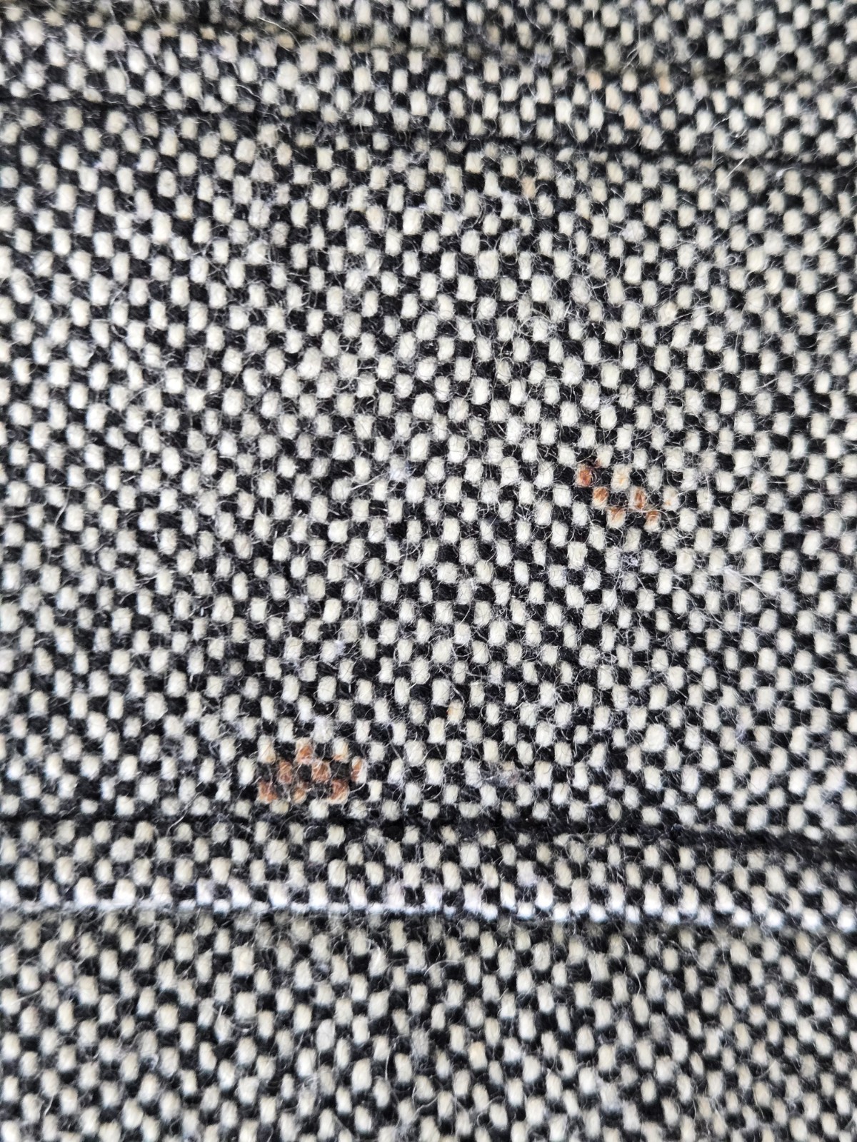 Vintage GUESS Wool Blend Pea Coat Black & White Tweed Women’s Size Small