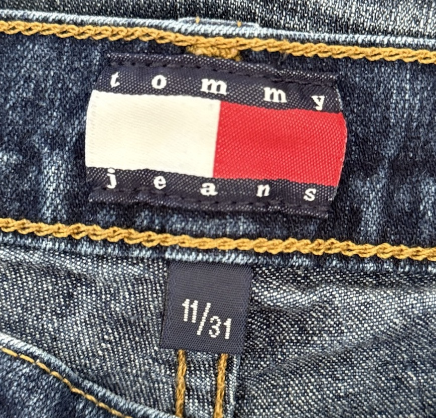 Tommy Jeans Womens Size 11/31 Jeans Vintage Logo Slight Boot 5 Pocket Classic