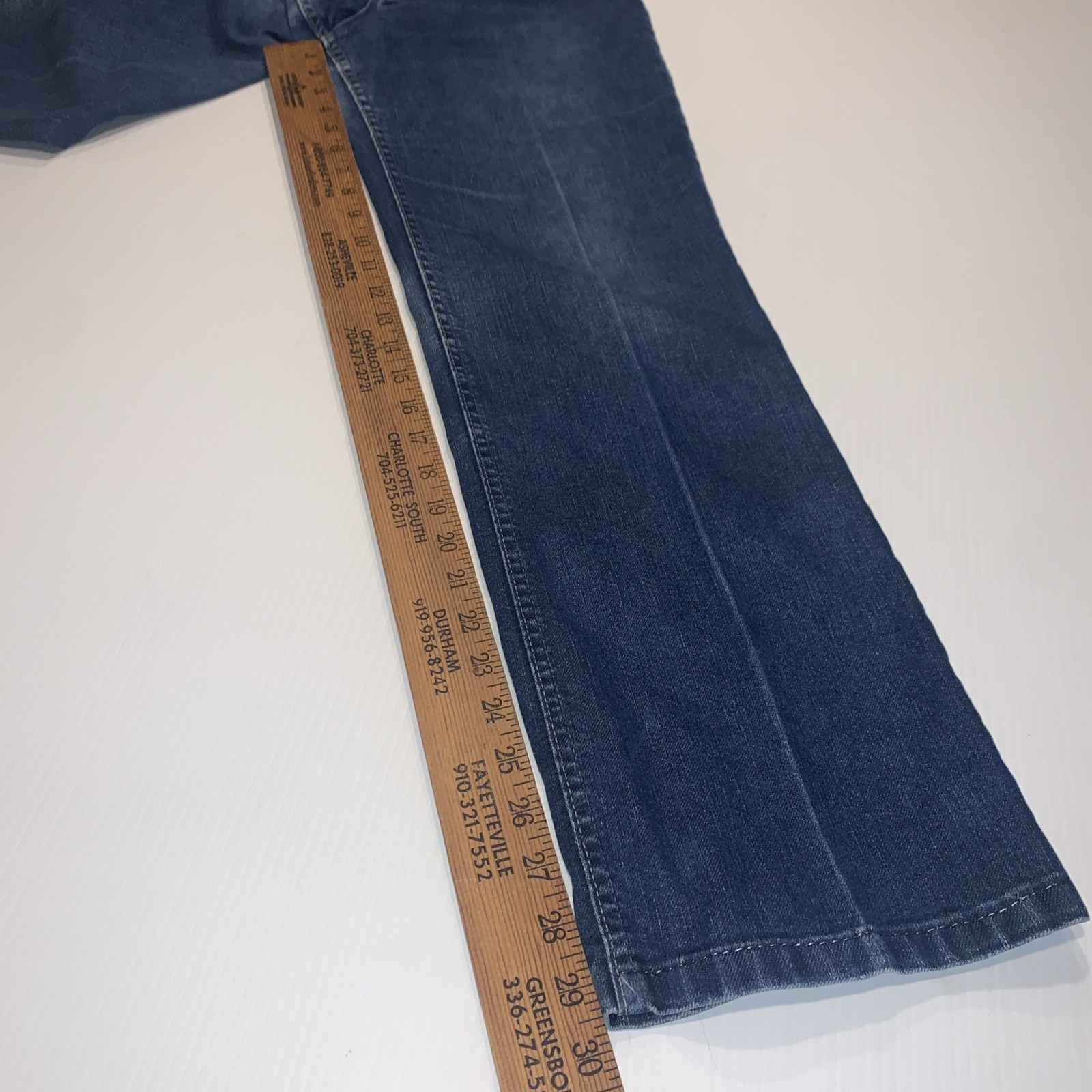 2-Vtg Juniors USA LEE Jeans Size 12 High Waist Straight Creased Leg Dark Blu Tag