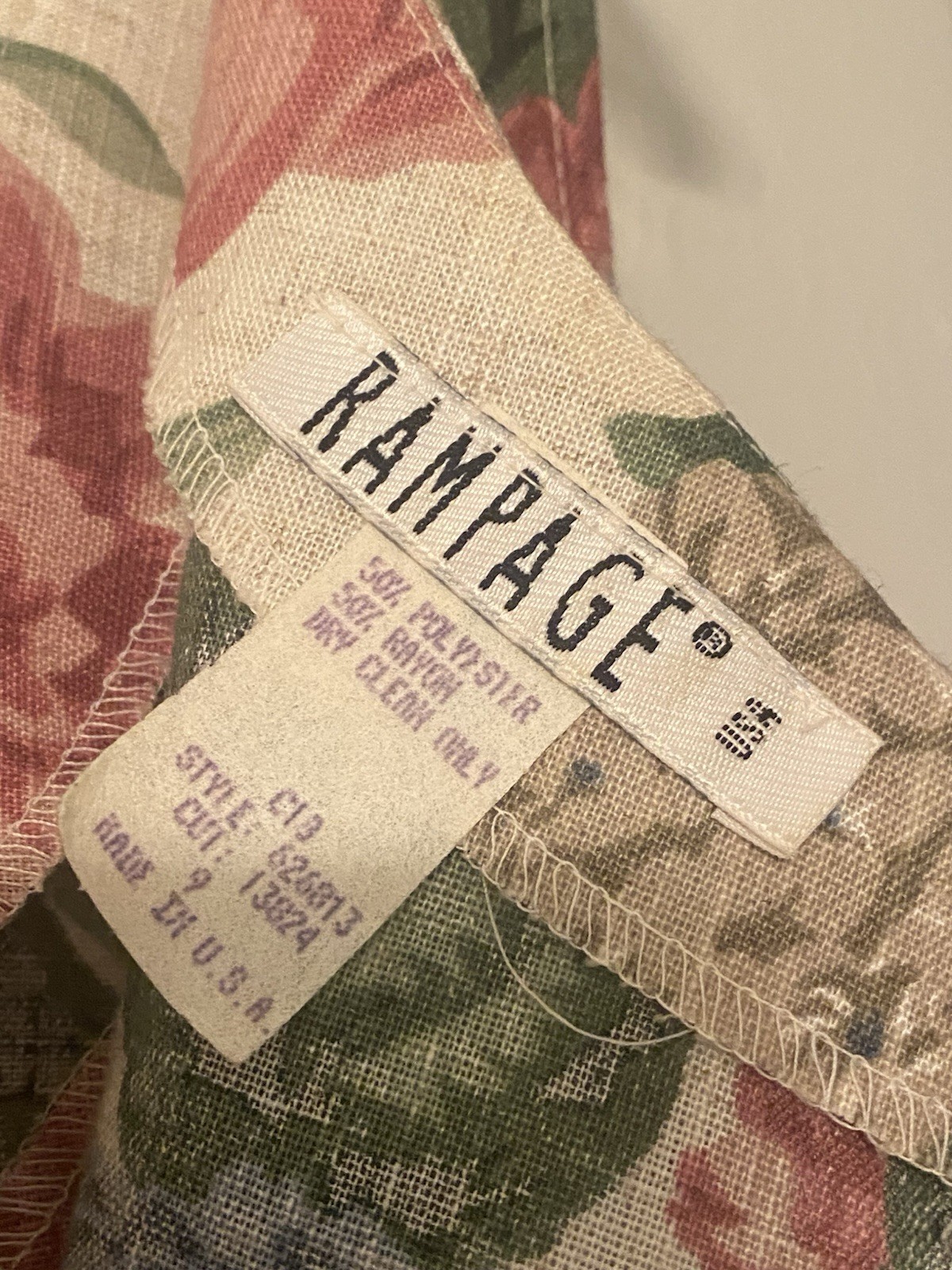 1990s Rampage Floral Print
