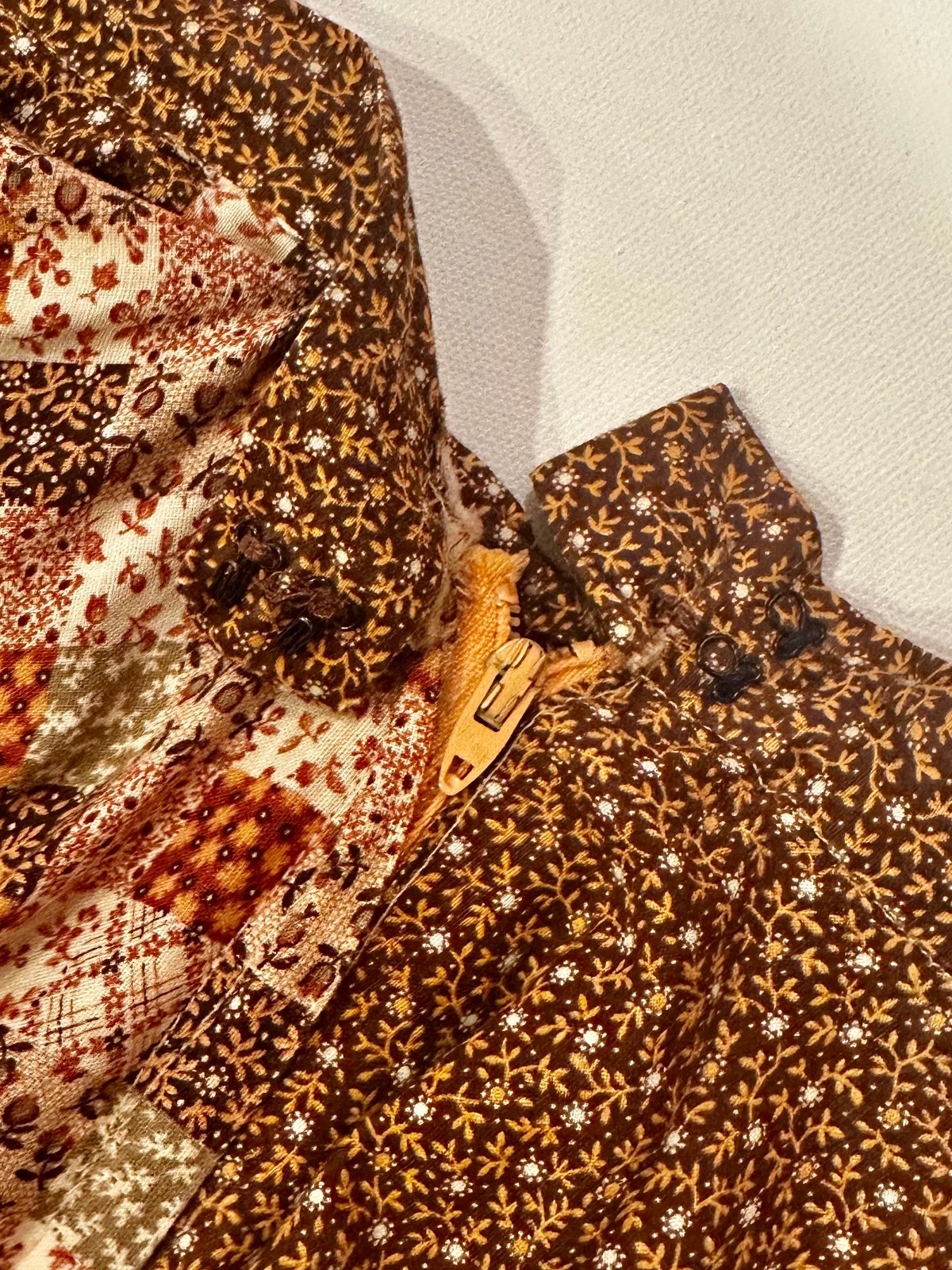 Vintage Skirt Square Dancing Floral Calico Print Boho Western