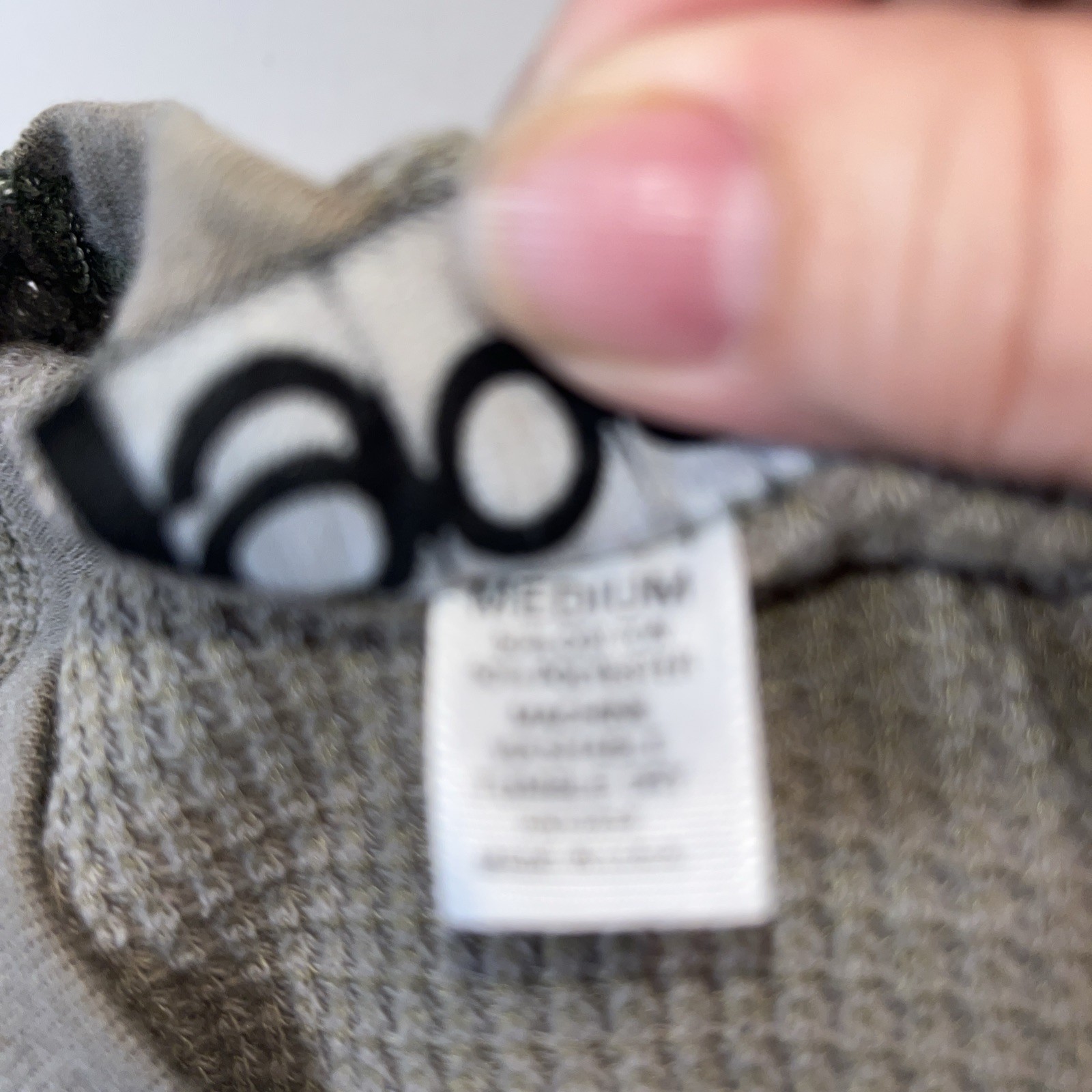 Gap Waffle/Thermal Shirt Olive Medium Long Sleeve V Neck, Vintage 1980