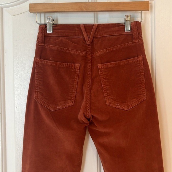 Veronica Beard | Carly Kick Flare Rust Brown Western Bootcut Corduroy Pant Sz 23