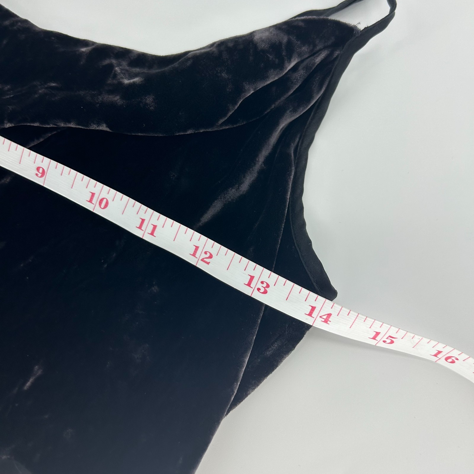 Vintage Victoria Secret Y2K Black Velvet Velour Maxi Slip Dress Silk Sheer SizeM