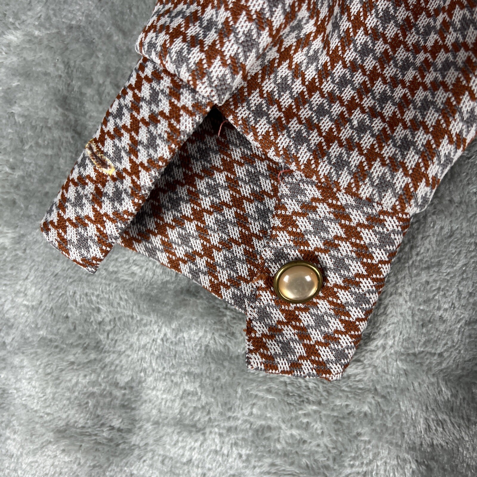 Marty Gutmacher Blazer Jacket Womens M/L Vintage 1970s Orange Brown
