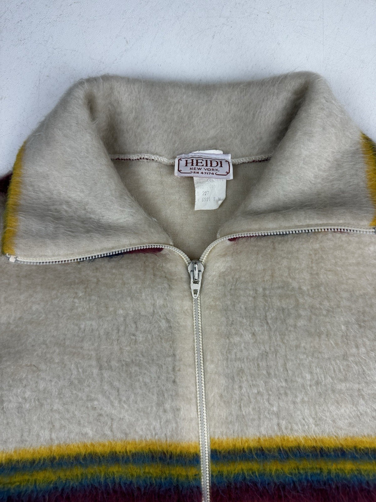 Vintage 70s Retro Half Zip Sweater Pullover