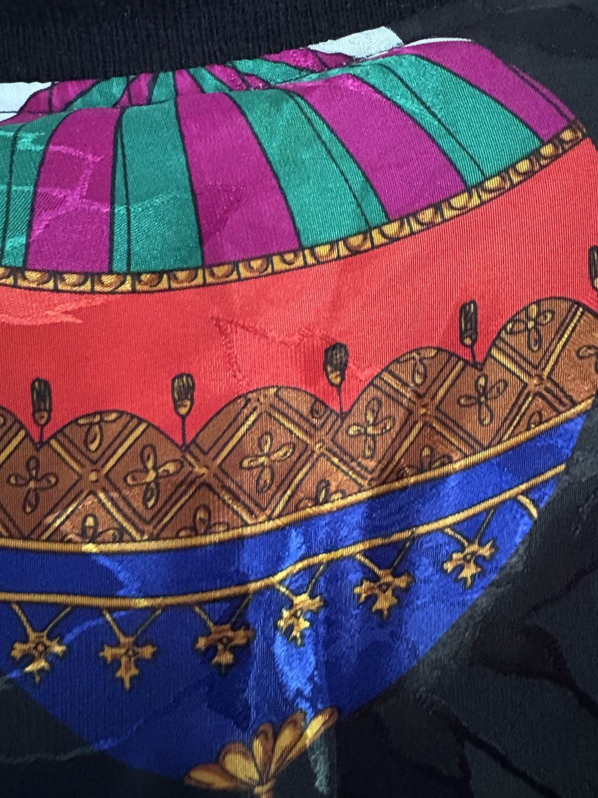 Vintage 80 90 Hot Air Balloon Jacket Coat Newport Beach Colorful Jazzy Artsy EUC