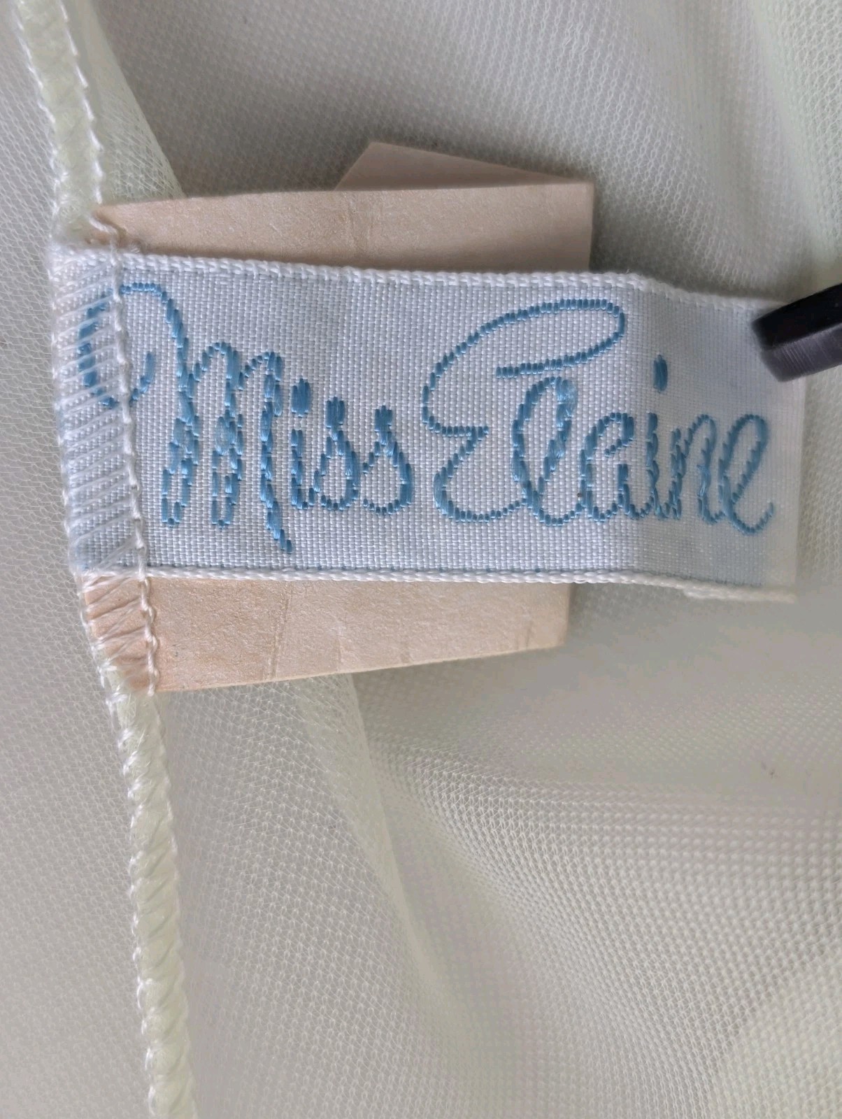 Vintage Miss Elaine Women Sheer 60s Peignoir Robe Chiffon Lace Sz M