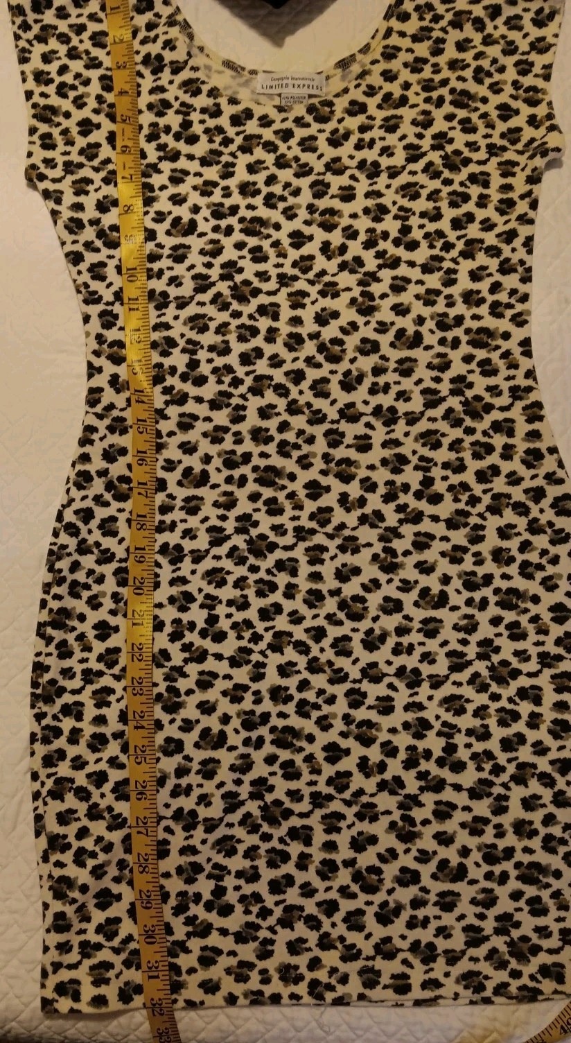 Vintage 80s Dress Bodycon Medium Cheetah Compagnie Internationale Limited…