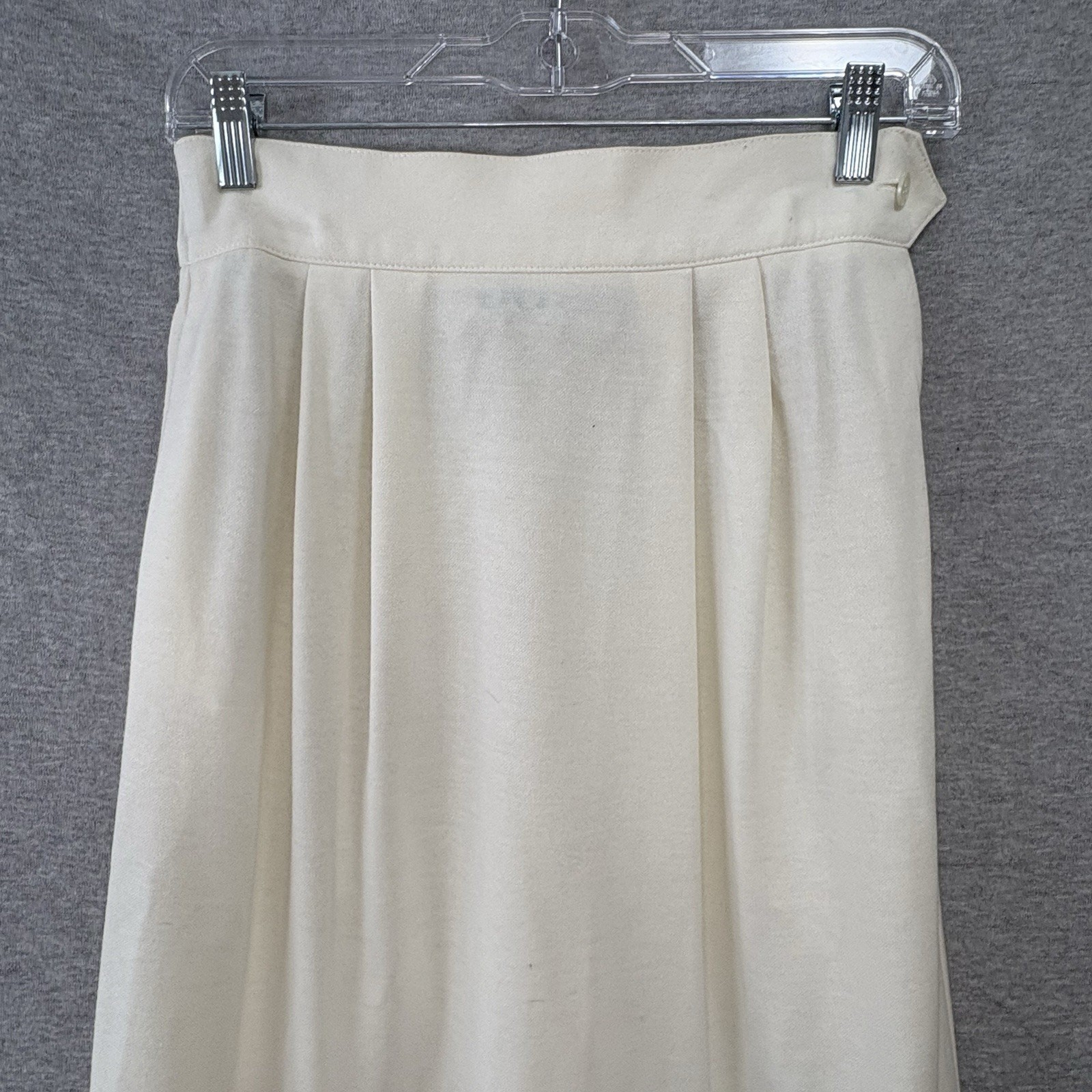 Vintage 70s 80s JG Petite Collection by Joyce White Skirt Preppy MCM Size 7-8
