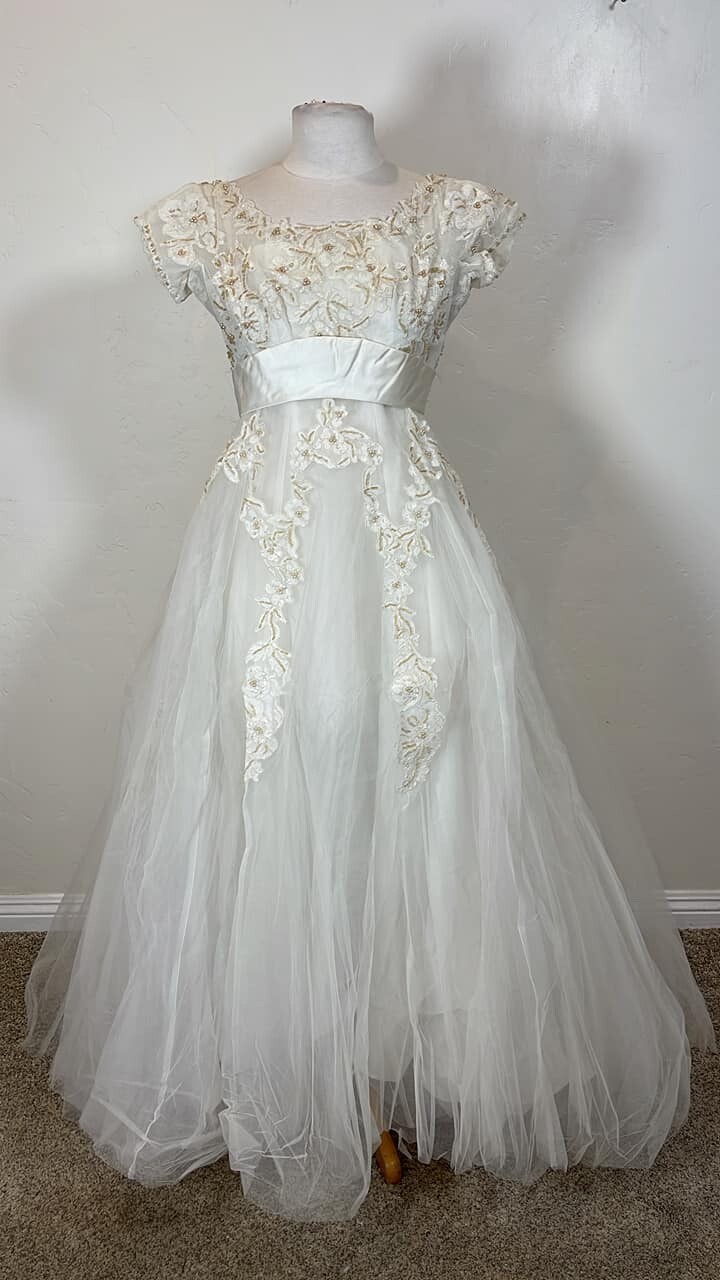Vintage Stunning 1950’s 1959 Balenciaga wedding gown