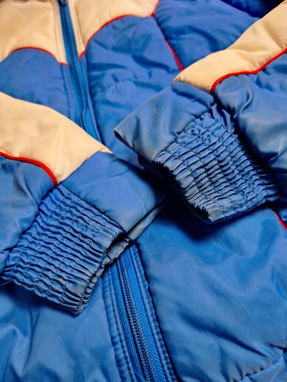 True VTG Mid-century 1970s 80s Brite N Sassy Puffer Ski Jacket Vest Snow Bunny L