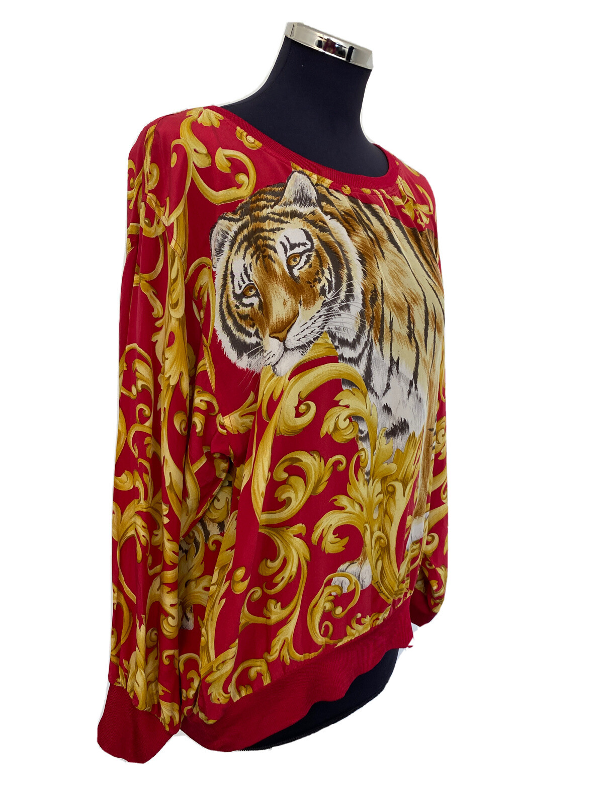 SALVATORE FERRAGAMO JERSEY WOMEN SHIRT WOMAN VINTAGE JHD134