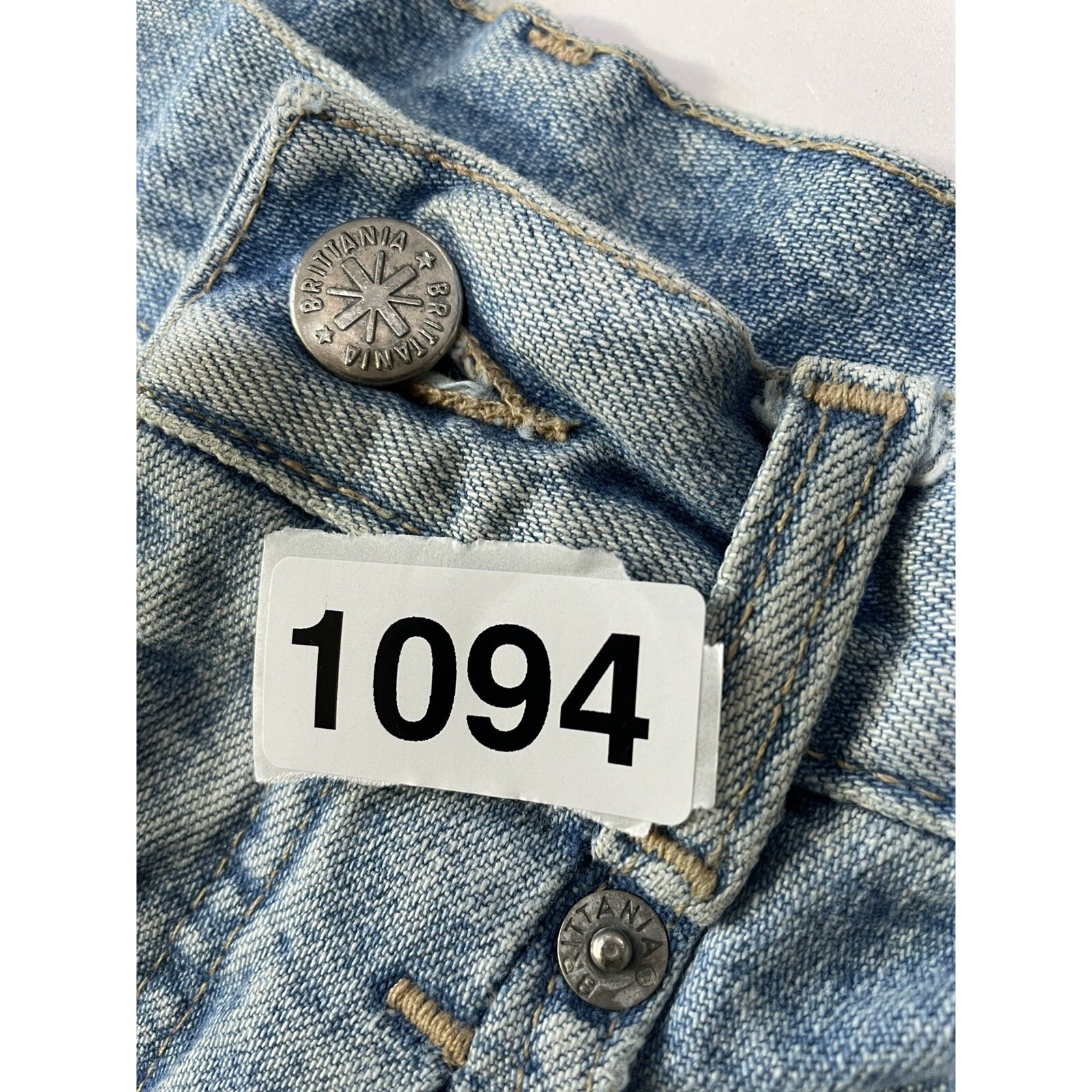 VTG 80s BRITTANIA Jeans Denim Petite SZ 5 High Waist Baggy Tapered ( See Flaws