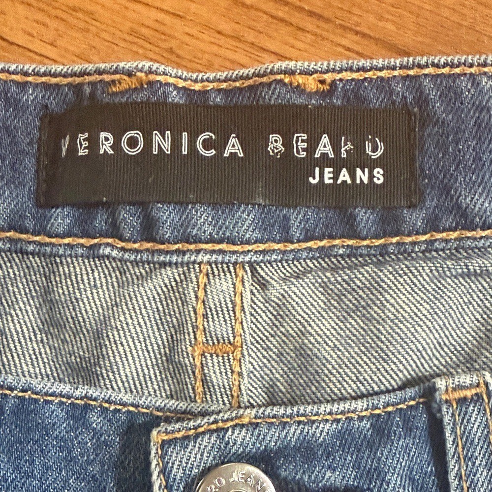 Veronica Beard Women Sz 29/8 Beacon Ranch Timmi Distressed Frayed Jean Shorts