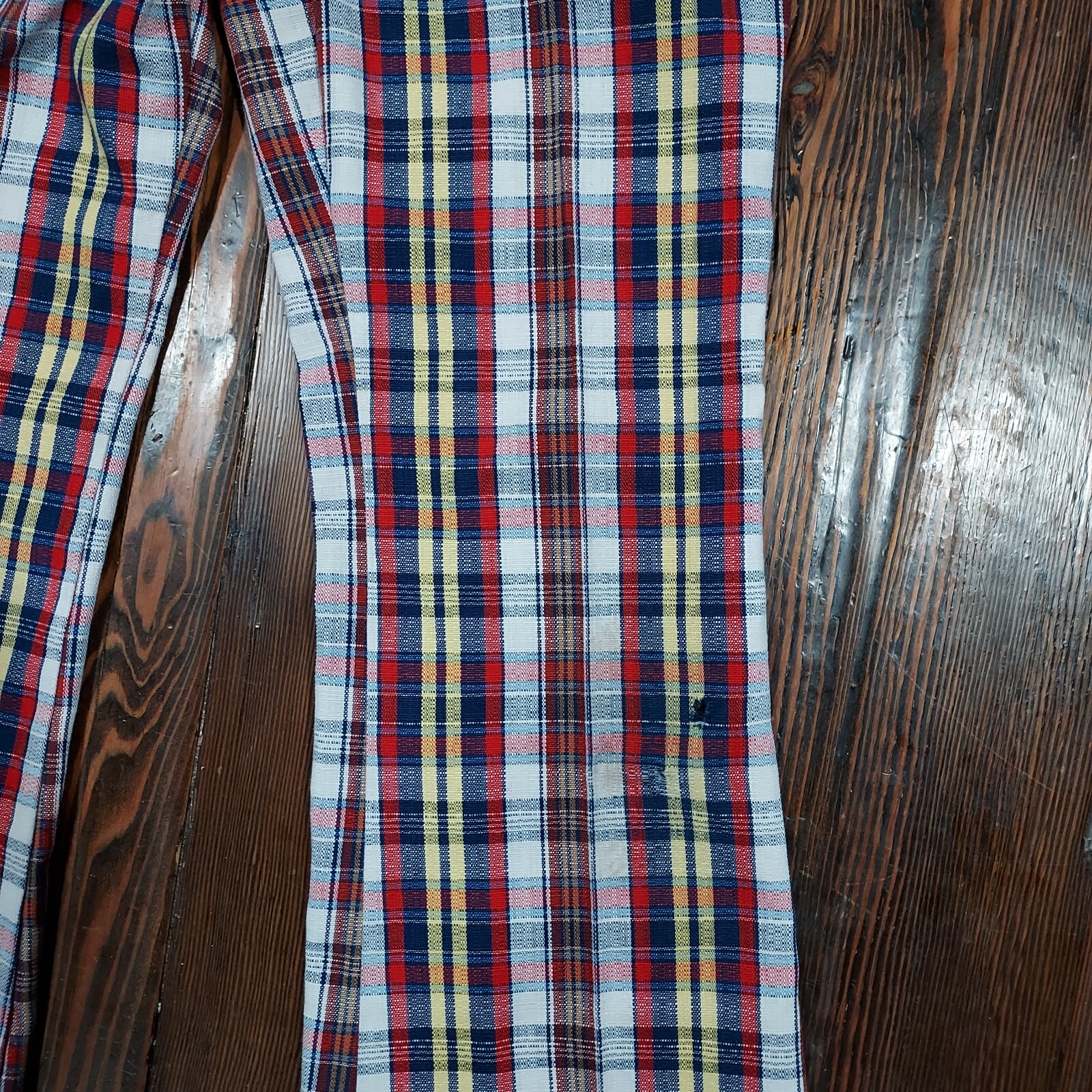 VTG 70’s Levi’s Boys Sta-Prest Plaid Flare Slacks Reg 12 Made in USA