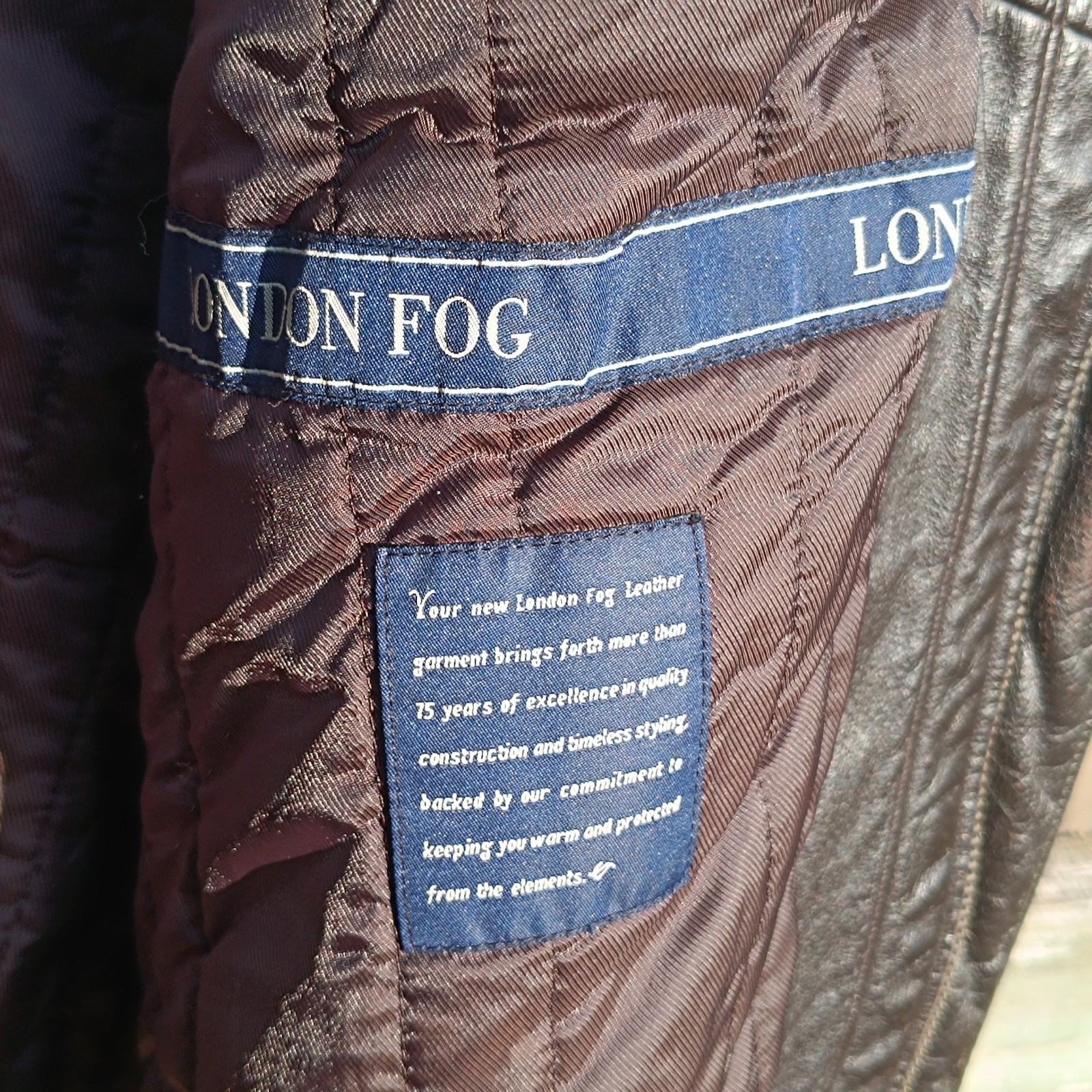 Vintage London Fog Leather Jacket – Black Bomber Jacket Unisex