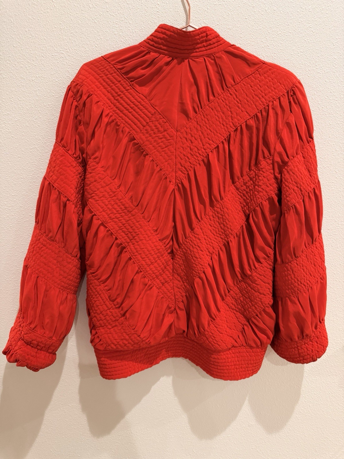 Vintage Womens Red Marguerite Rubel Coat Jacket Medium