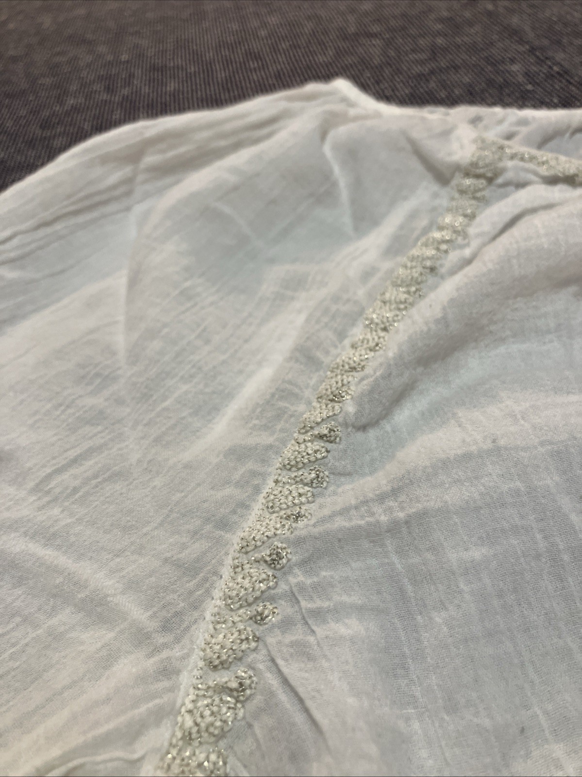 Mudd Y2K Women’s 3/4 Sleeve Shirt Size L White Button Front 100% Cotton Vintage