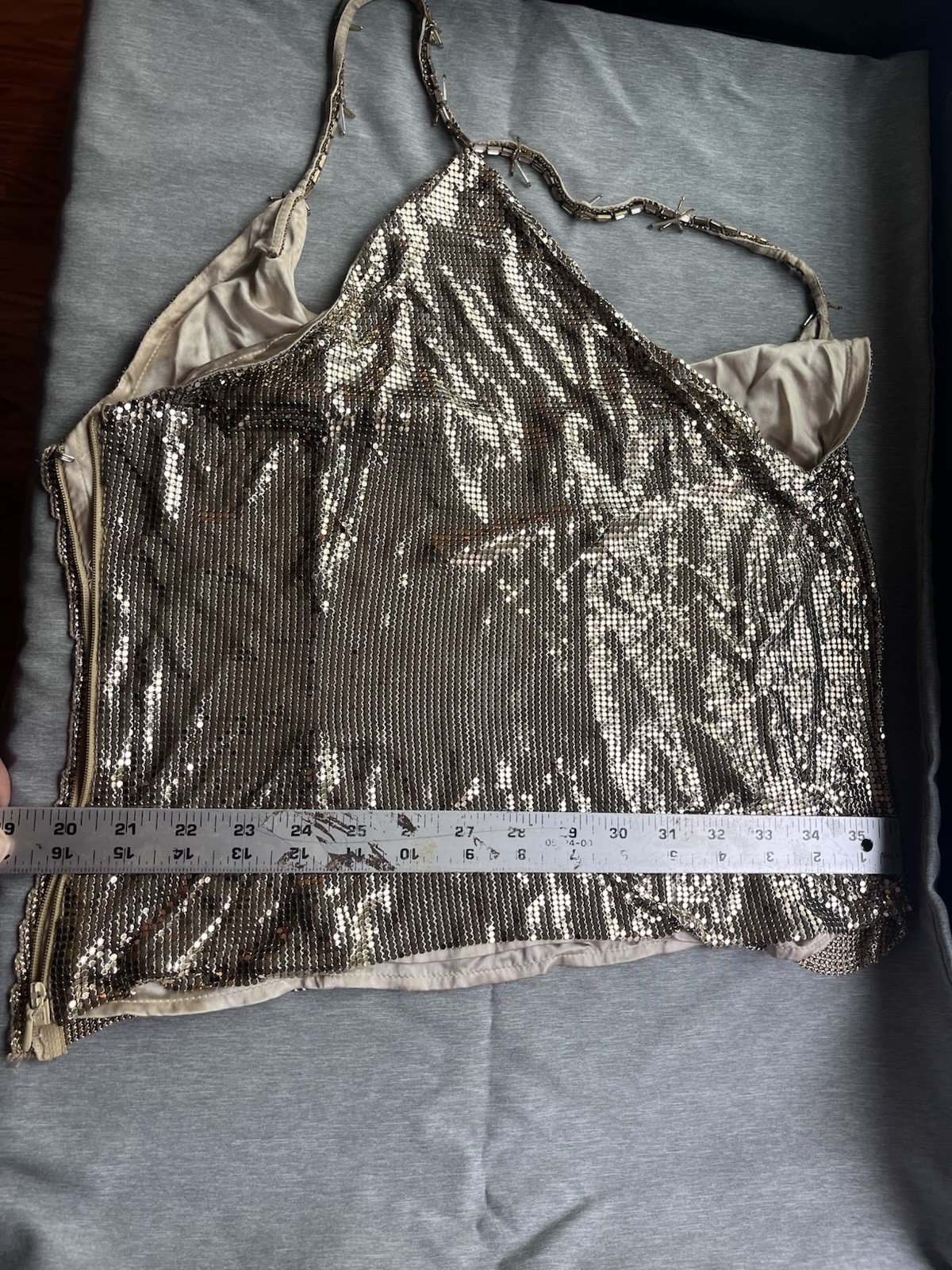 Gianni Versace Gold Oroton racerback top