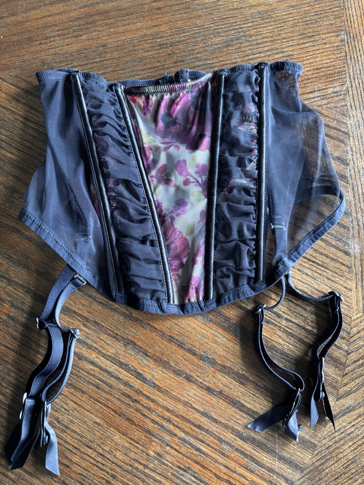 Victoria’s Secret Pink Poppies Corset Garter XS/S