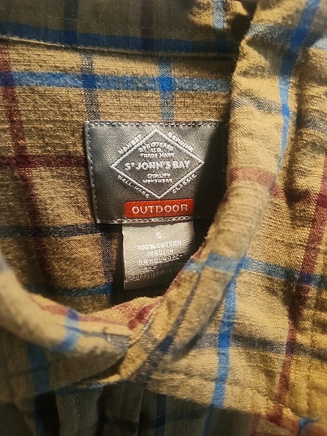 2 St John’s Bay Flannel Shirt Women’s Long Sleeve Size S Green Plaid Heavy VTG