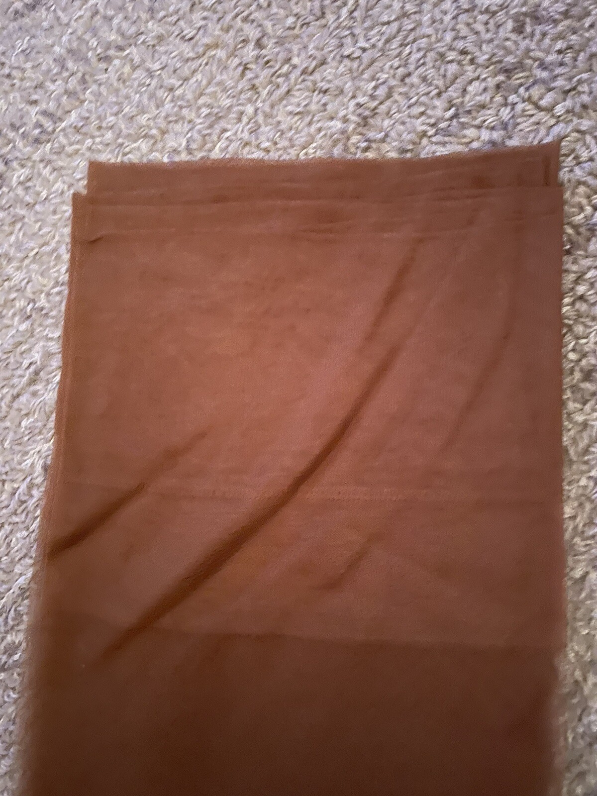 2 Pair Vintage First Quality garter stockings Mesh 9 1/2 suntan