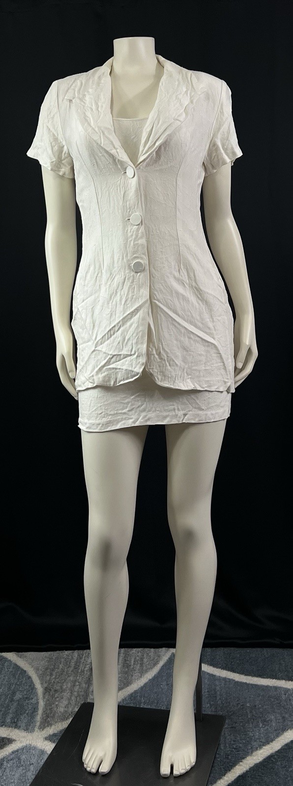 Vtg Alyn Paige 2 Piece Dress Suit Made In USA Short Sleeve Women’s Size 7/8